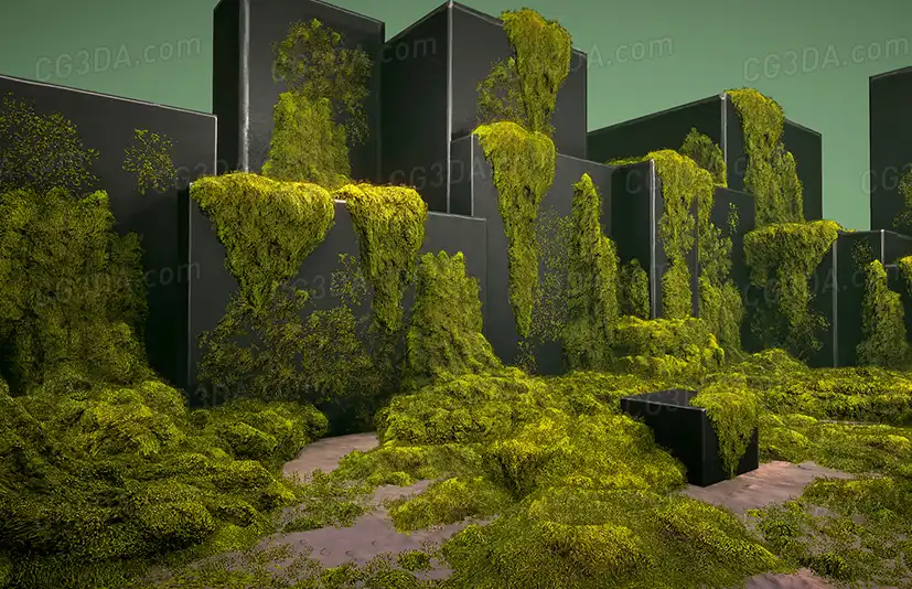 青苔苔藓-Mossy piles