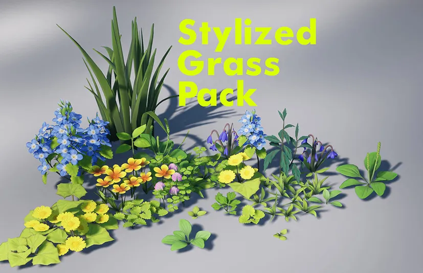 风格化草 - Stylized Grass Pack