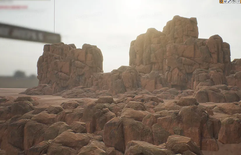 大型沙漠红色岩石和装饰性岩石 - Large Desert Red Rock and Decorative Rock