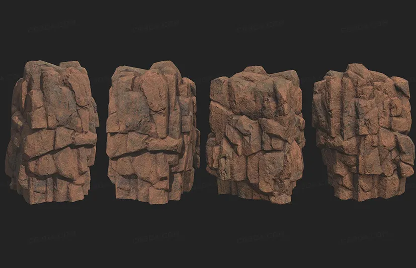 大型沙漠红色岩石和装饰性岩石 - Large Desert Red Rock and Decorative Rock