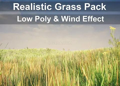 低面逼真草地包 - Low Poly Realistic Grass Pack