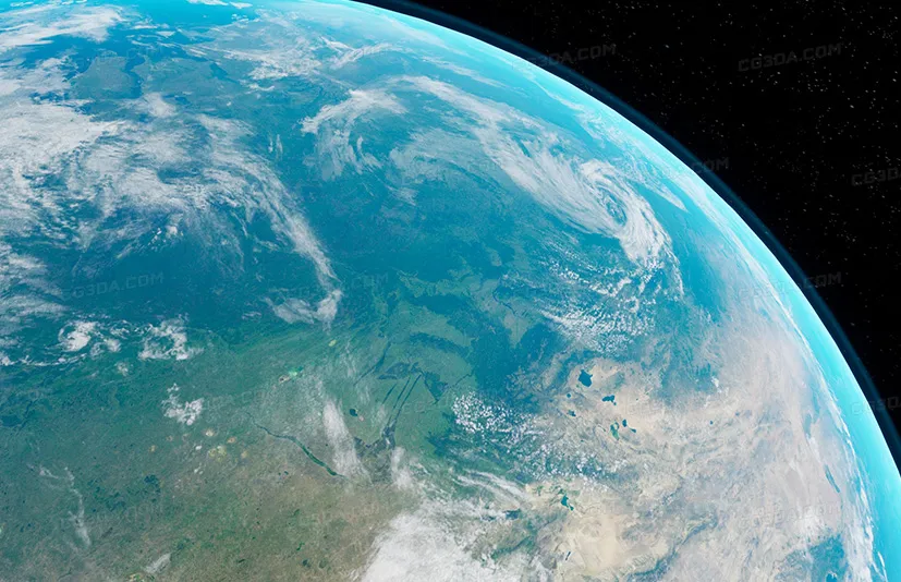 逼真的地球 - Realistic Earth (32K Cinematic / VR / Mobile)