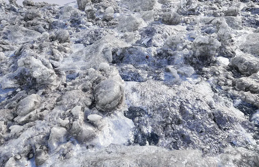 扫描雪堆 - Scanned Snow Piles