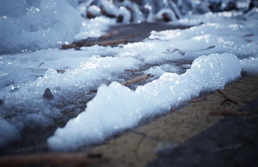 雪材质与模型道具-Snow Material & Props / 80+ Assets