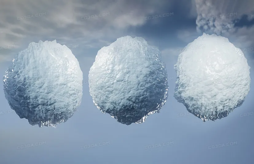 雪材质与模型道具-Snow Material & Props / 80+ Assets