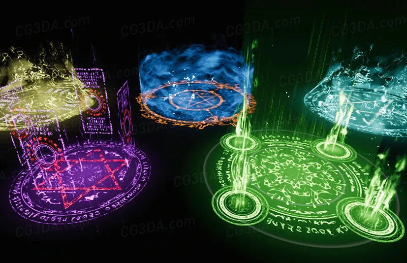 元素魔法阵效果1-Advanced Magic Circle 1