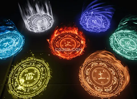 元素魔法阵效果1-Advanced Magic Circle 1