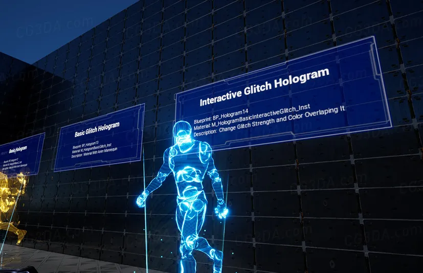 全息视觉特效-HOLOGRAM VFX Pack