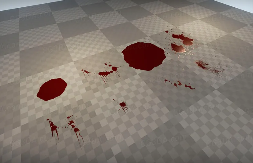 动画血液喷雾贴花-Animated Blood Spray Decals