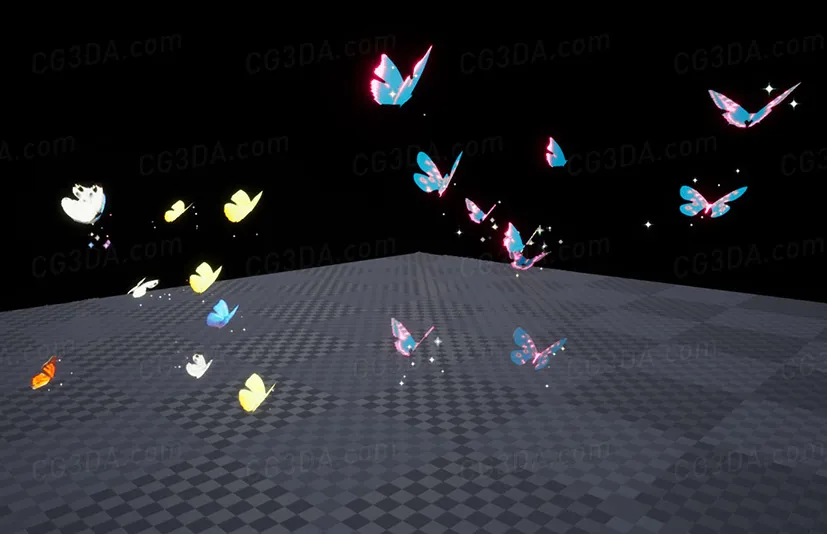 蝴蝶特效-Butterfly Particles
