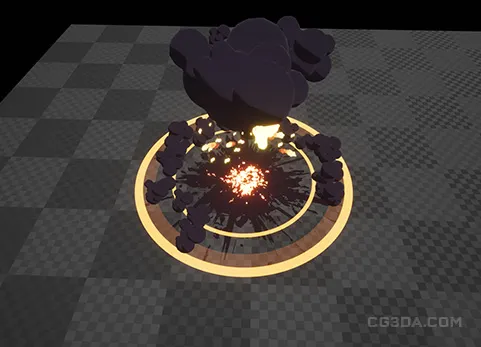 卡通粒子效果-Cartoony Impact - Stylized Particle Simulation #1