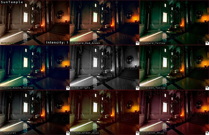 电影视觉特效-Cinematic LUTs Kit
