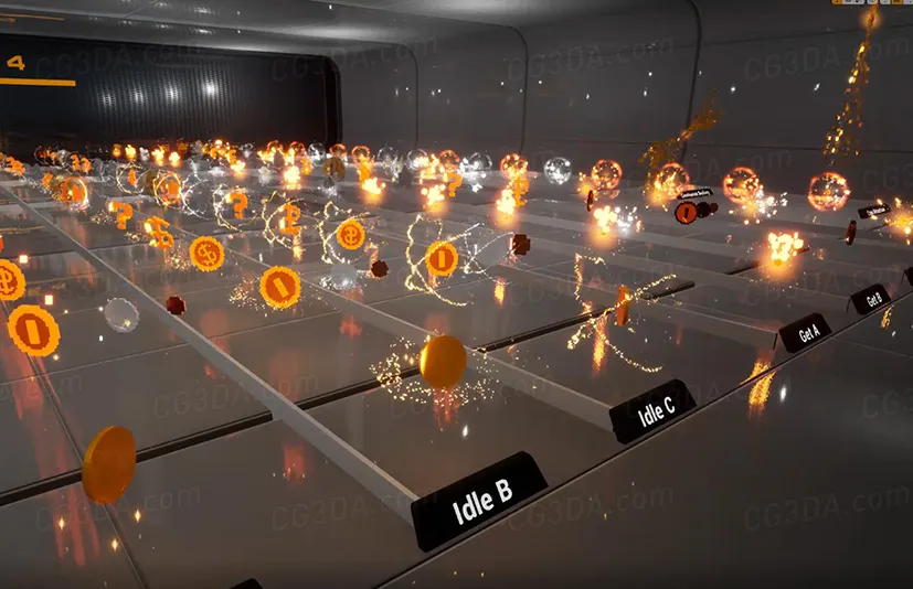 金币视觉特效-coin pick up vfx