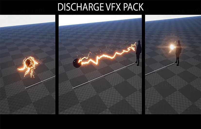 电火花视觉特效-Electrical Discharge VFX Pack