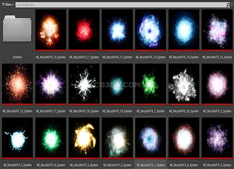 能量武器视觉特效-Energy weapon VFX Pack