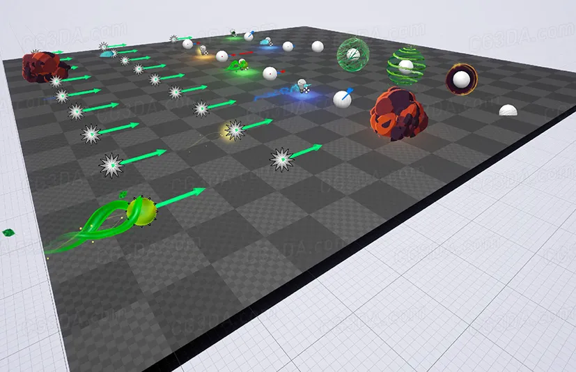 炮击特效-Fantasy FX Pack #1 - Shields and Projectiles