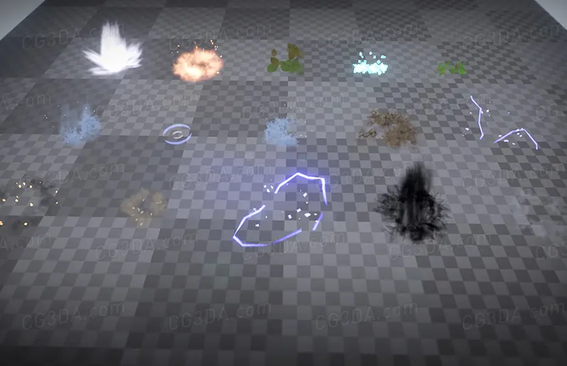 元素视觉特效-Footstep Particle Pack
