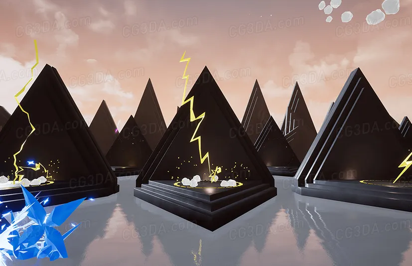 风格化元素魔法特效-Luos's LowPoly Particle Pack