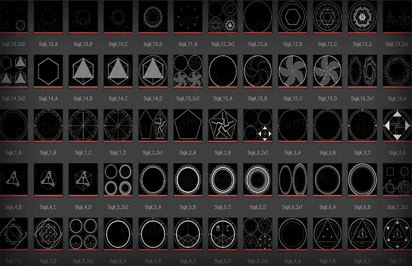 魔法阵特效-Magic Sigil VFX/Material Pack
