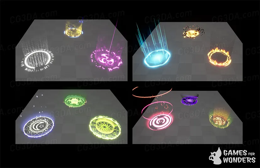 魔法光环特效-Niagara Aura Pack