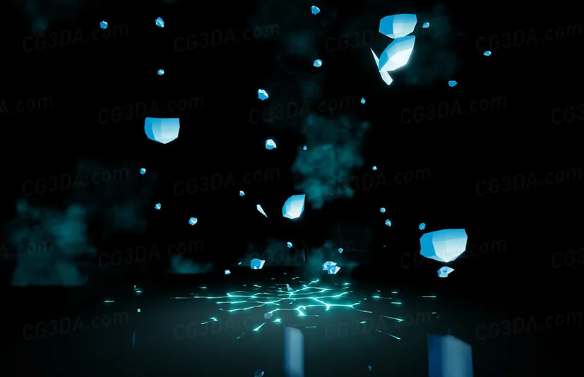 冰霜魔法特效2-Niagara Ice Skill Vfx Set Vol. 2