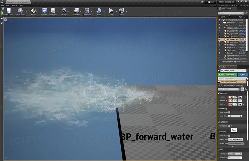 瀑布/雨水/雪元素视觉特效-Niagara Realistic Waterfall and Water Element VFX
