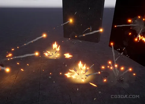 科幻炮击发射特效2-Niagara Toon Projectiles 2