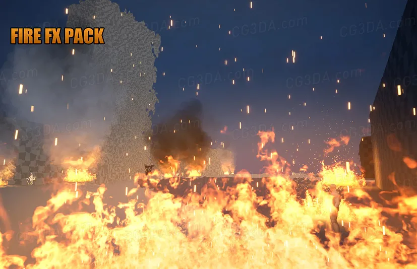 火焰烟雾特效-Realistic Fire FX Pack