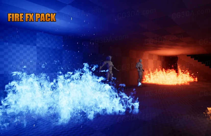 火焰烟雾特效-Realistic Fire FX Pack