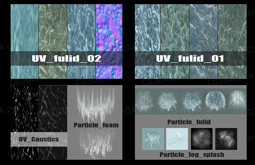 瀑布水特效-Realistic Waterfall Particle FX(Cascade System)