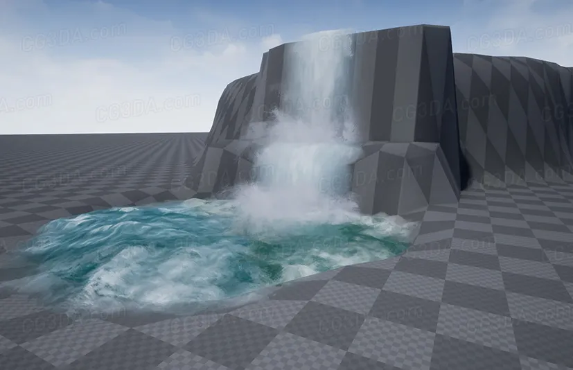 瀑布水流特效-SHADERSOURCE - Waterfall Tool