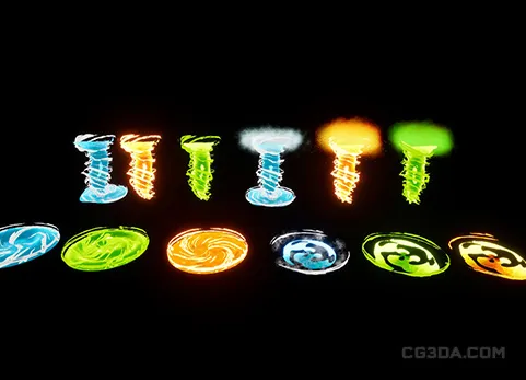 卡通龙卷风旋涡特效-Stylized Aoe Pack