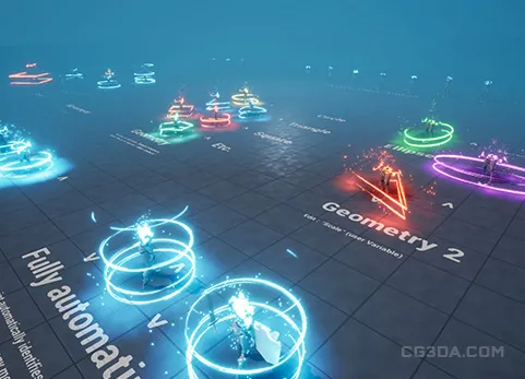 传送系统(视觉特效+蓝图)-Teleportation system (VFX + Blueprints)