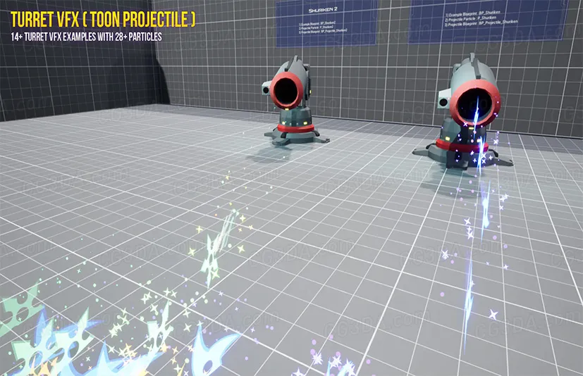 卡通炮弹视觉特效-Toon Projectile VFX Pack