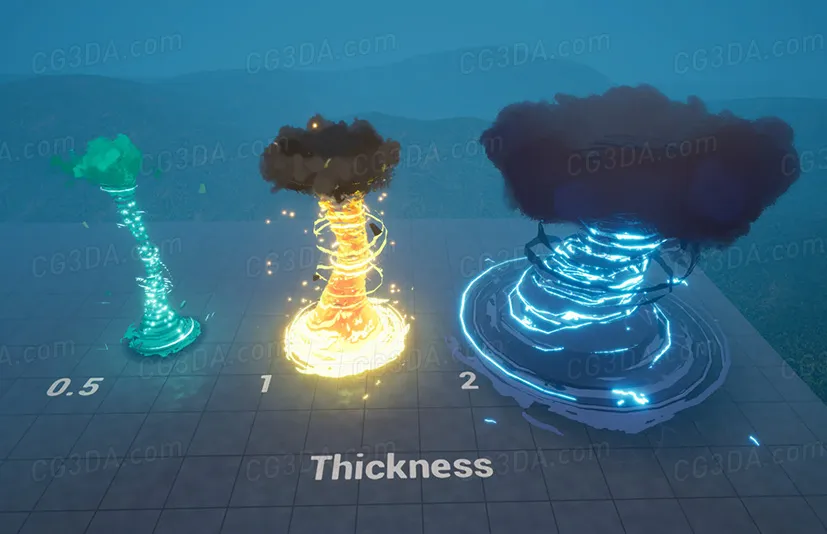 龙卷风视觉特效-Tornadoes VFX Pack