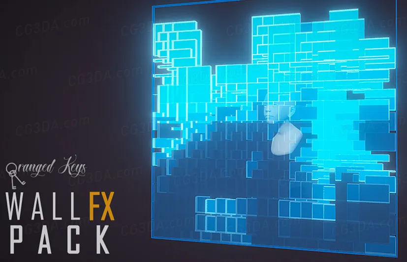 科幻能量防护墙特效-Wall FX pack