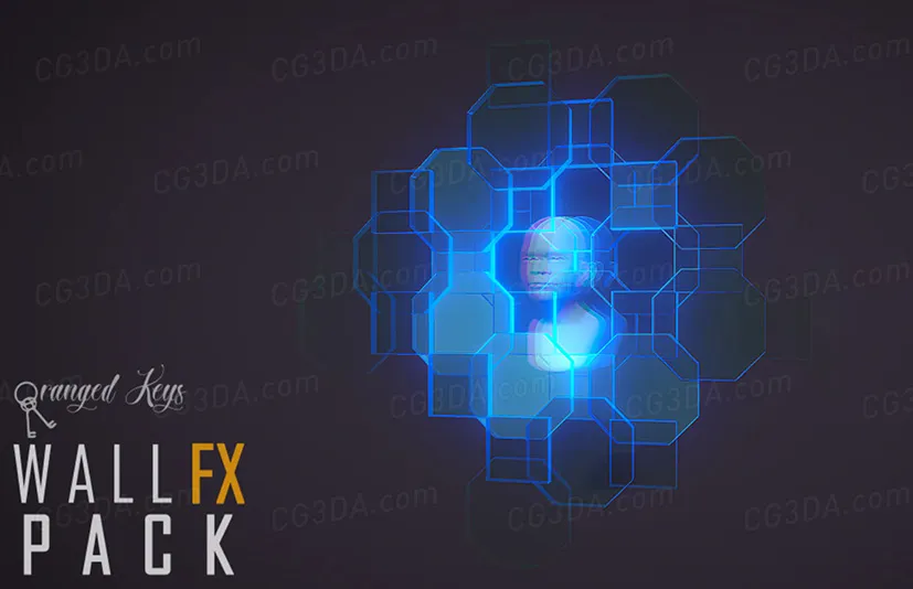 科幻能量防护墙特效-Wall FX pack