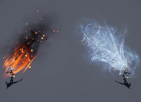 闪烁和冲刺特效 - Blink and Dash VFX