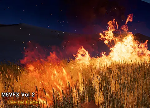 火焰特效 - M5 VFX Vol2. Fire and Flames(Niagara)
