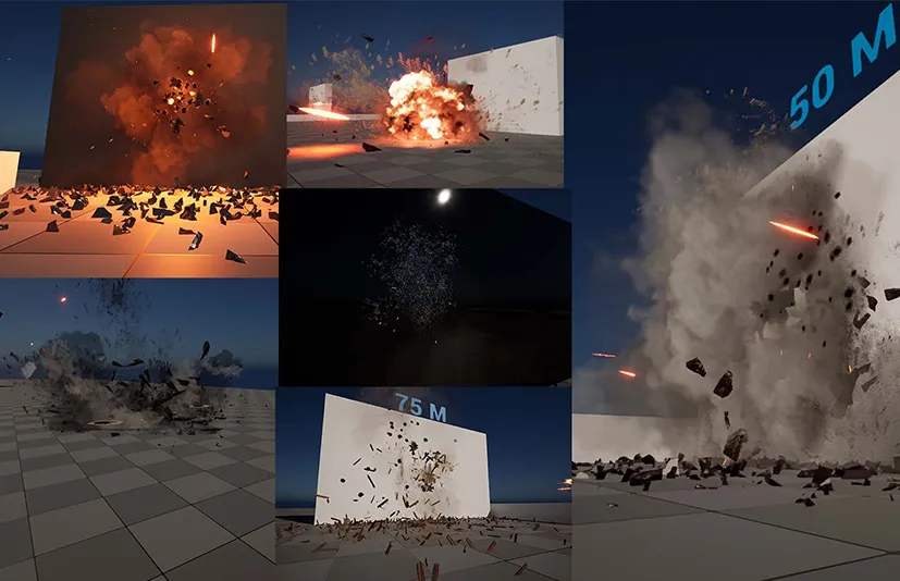 子弹冲击特效包 - Niagara Bullet Impact Fx Pack