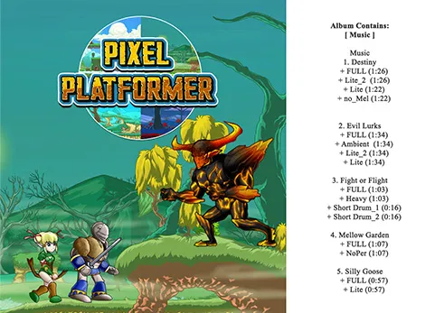 复古像素游戏音乐包 - Pixel Platformer Music Pack