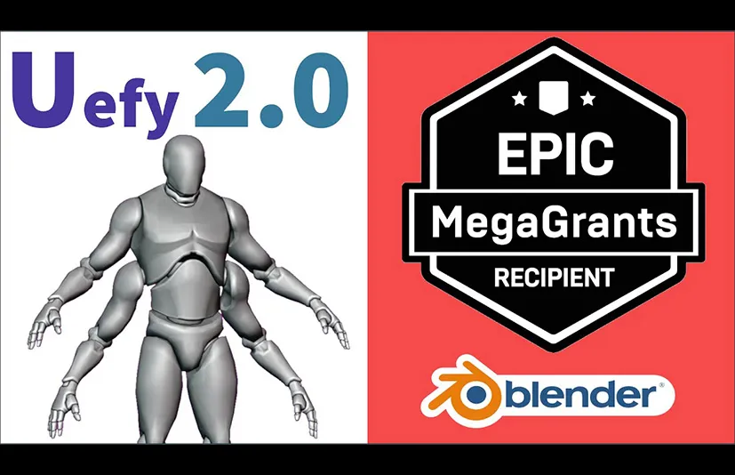 Blender模型绑定导入UE4插件 Uefy v2.5