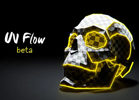 Blender贴图展UV插件 - Uv Flow v1.0.2