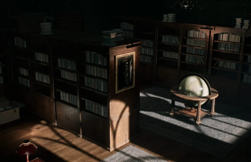 欧式复古图书馆书房游戏场景资产 Vintage Office