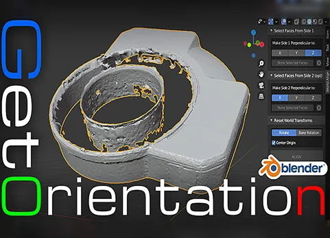 Blender扫描模型烘焙对齐插件 - World Align v1.0.2