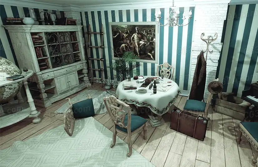 古典复古房间-Classic Room