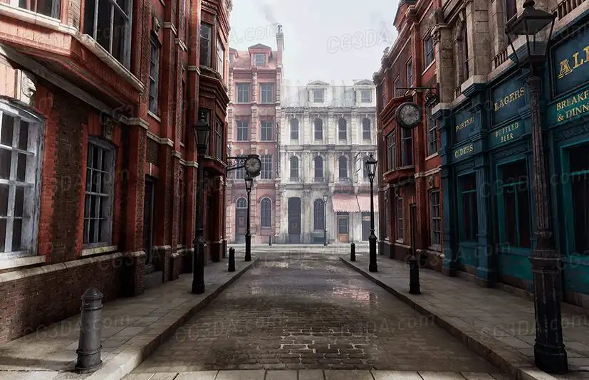 维多利亚街景-Victorian Street