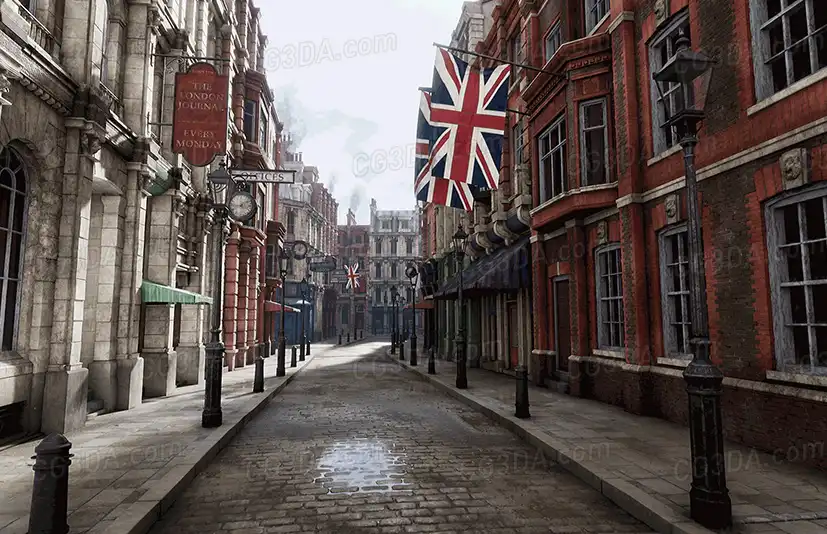 维多利亚街景-Victorian Street