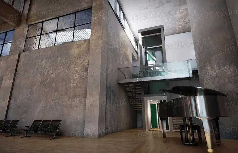 现代工业办公环境-Archinteriors Vol 2 Scene 3