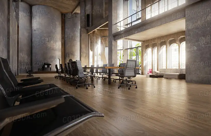 现代工业办公环境-Archinteriors Vol 2 Scene 3
